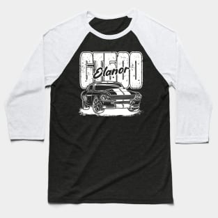 Mustang GT500 Elanor (White Print) Baseball T-Shirt